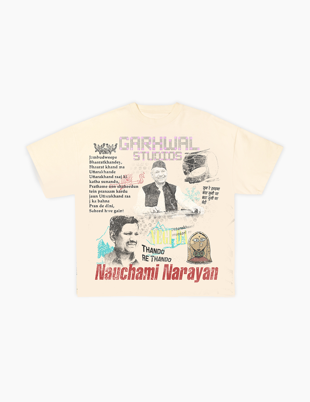 NEGI DA OVERSIZED TEE - PALE CREAME